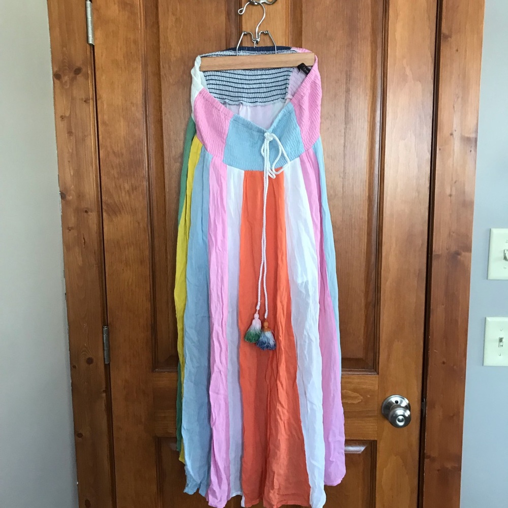 NWOT striped maxi skirt- size Medium